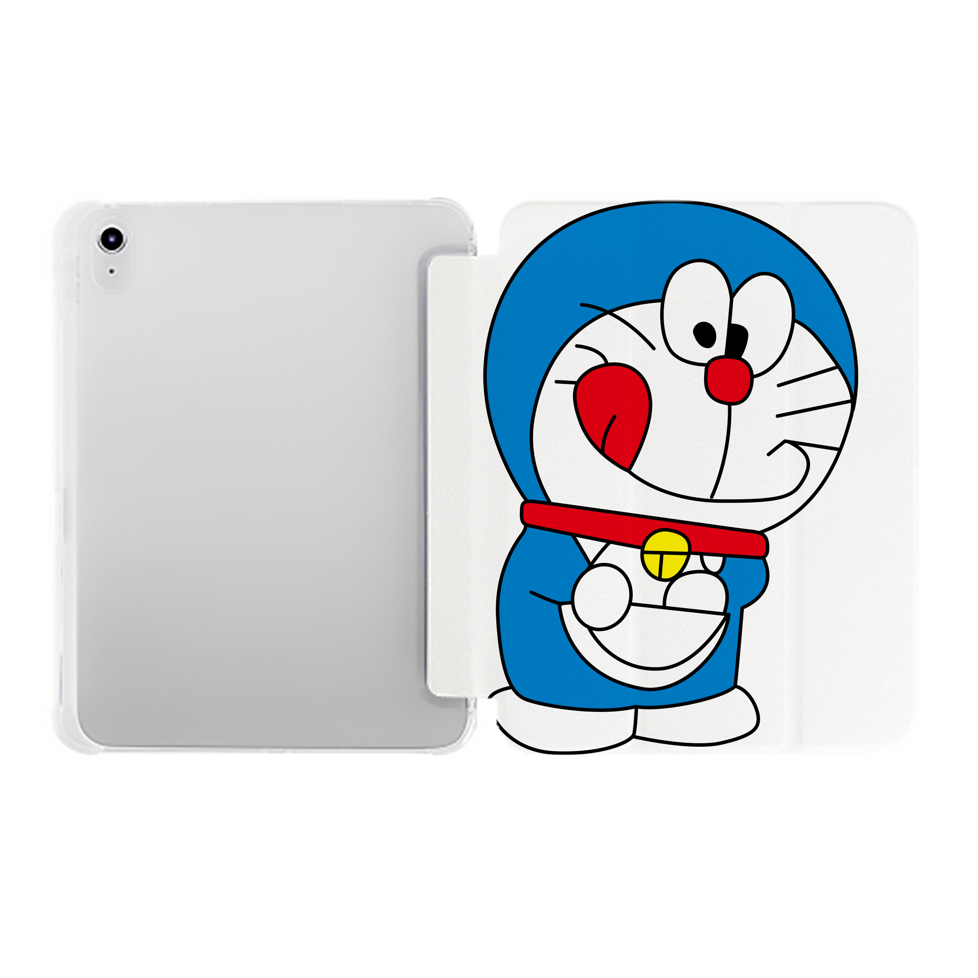 （画像用） ドラえもん Doraemon IPad ケース ペン収納付き 三つ折りスタンド PUレザー×シリコン 対応機種9.5/10.5/10.9インチ
